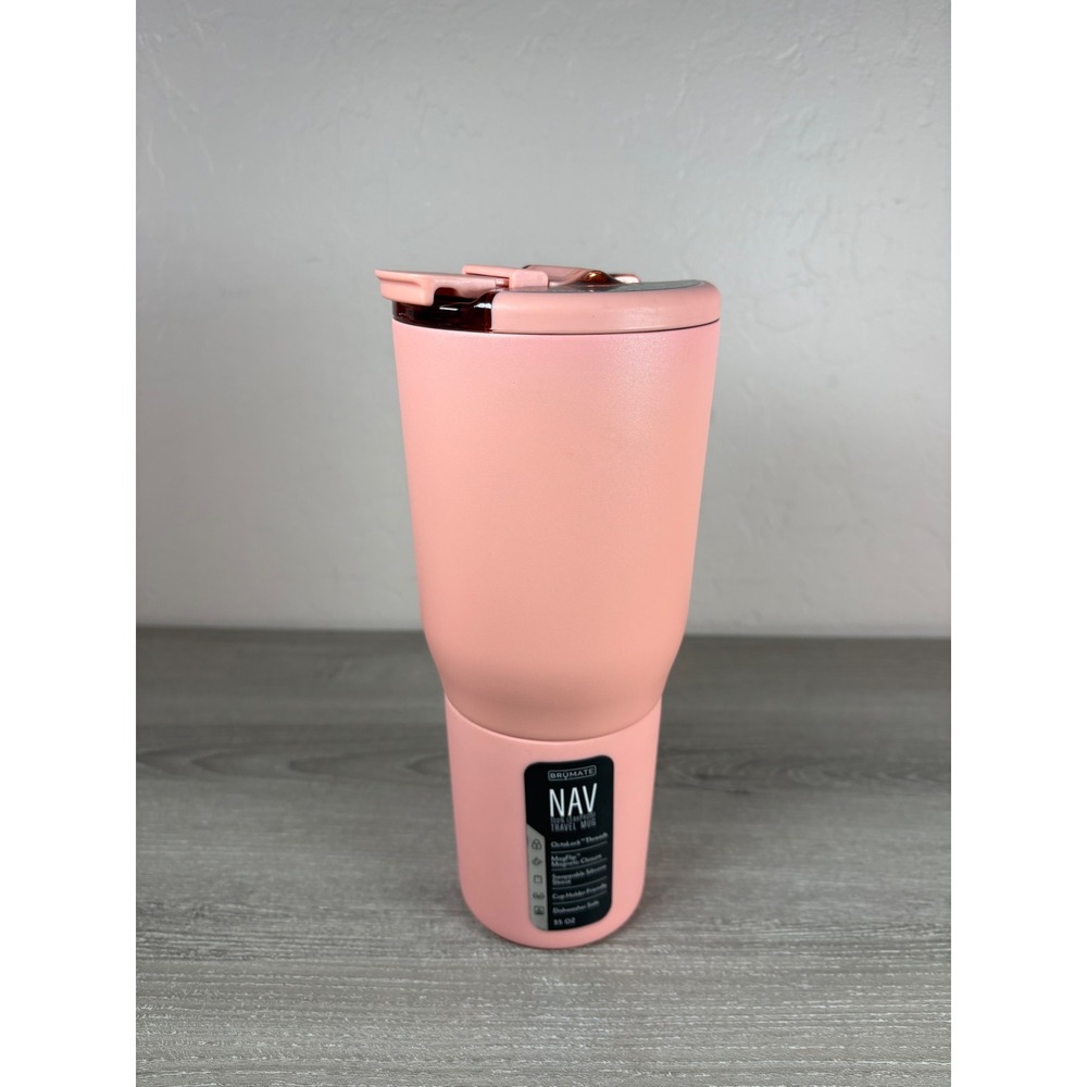 Brumate Nav 35oz Guava Leakproof Insulated Travel Mug Tumbler OctaLock MagFlip